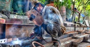 Manufacturing process of welding electrode